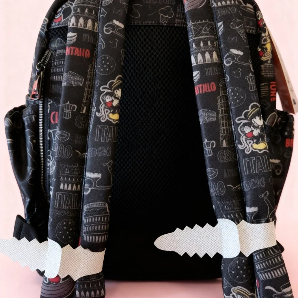 Disney Lug Italy EPCOT Backpack + Matching Minnie Ears Set NWT Parks Exclusive - Picture 6 of 6